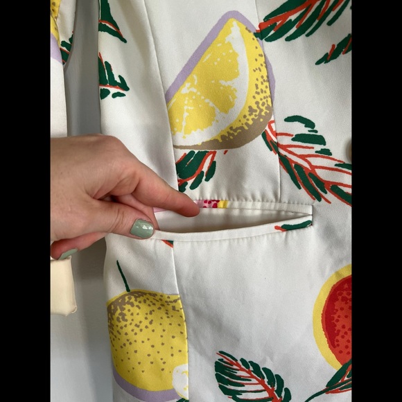 Citrus Fruit Blazer Oversized Fit Small - Picture 4 of 9